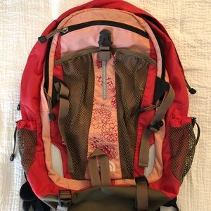North face Floral Pink Backpack